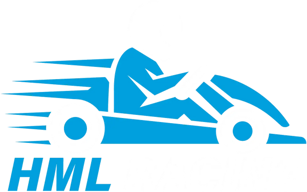 HML Racing Blue and White Logo.