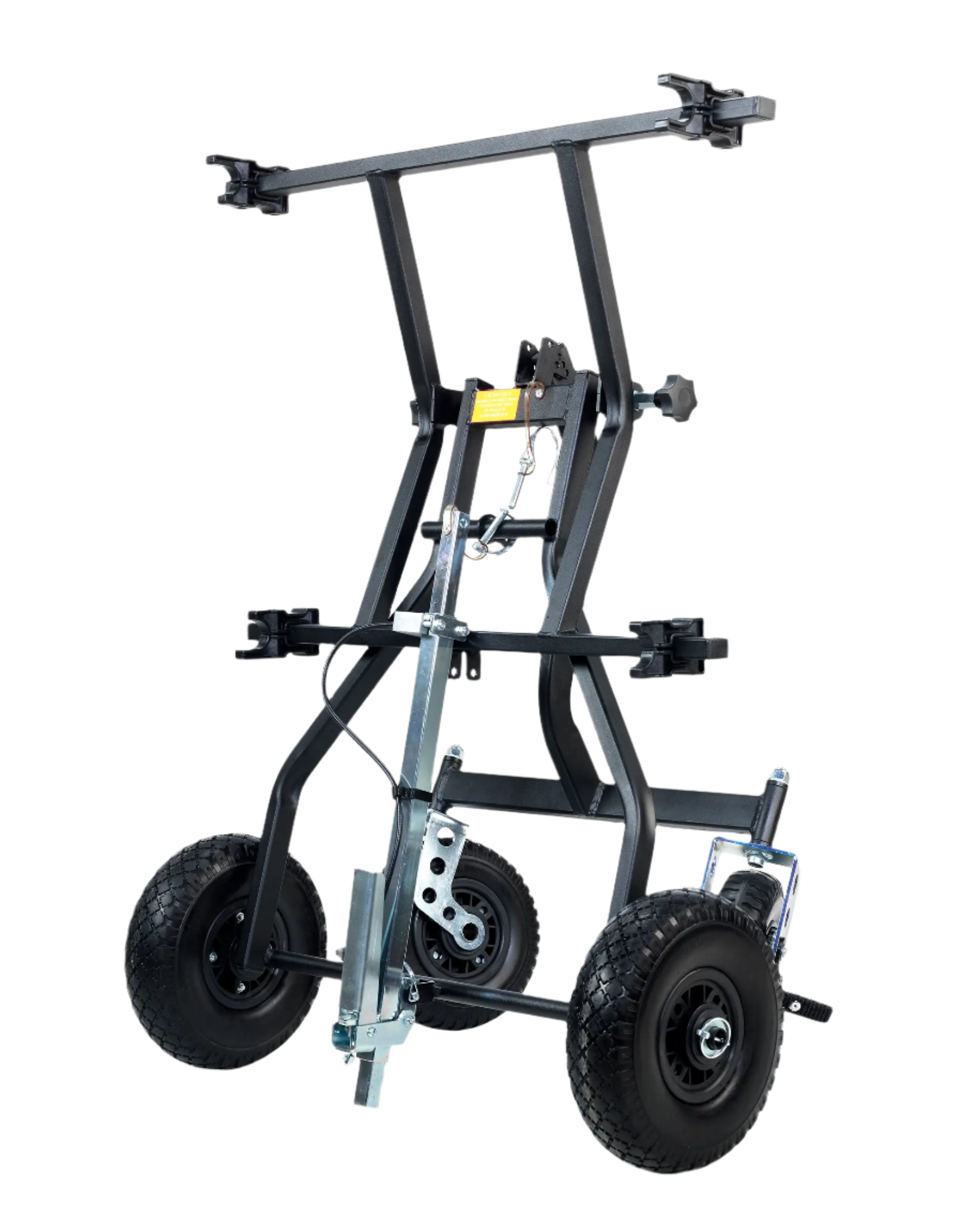 HML Racing Stone Kart Company One Man Transformer Karting Stand in a Folded Up Position.